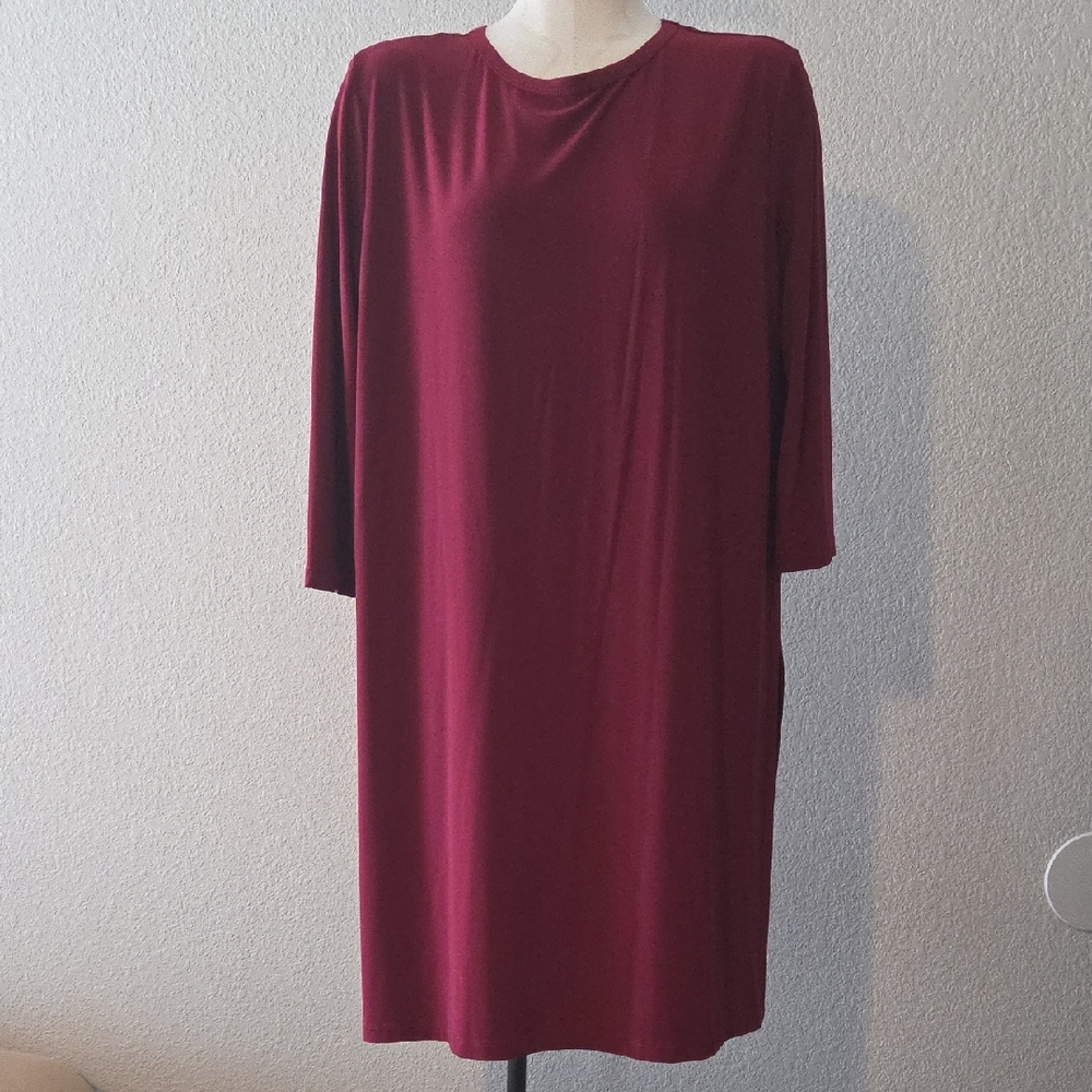 CLARA SUNWOO Burgundy Tunic Top